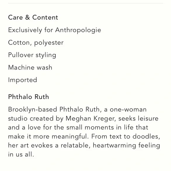 Anthropologie Cream Graphic Sweatshirt - Picture 9 of 9